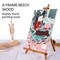 Falling in Art Beechwood 25" Tabletop Easel Display Stand for Painting - Holding Canvas Up to 22 1/2 Inches High, A-Frame Artist Tripod with Rubber Feet, Portable Photo and Sign Holder